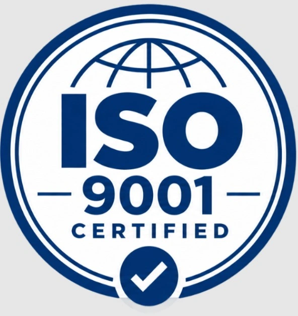 ISO 9001 certified for quality of service