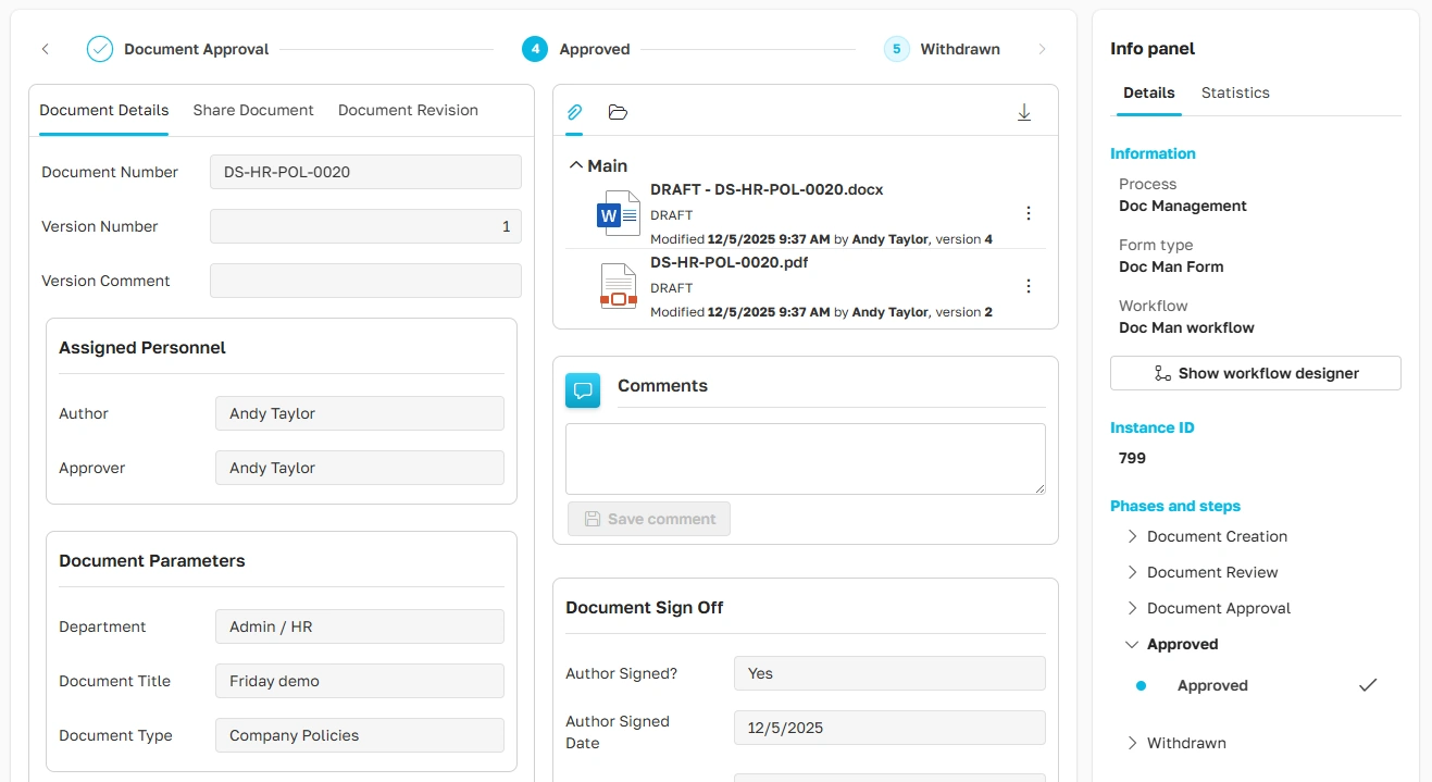 Document Management UI